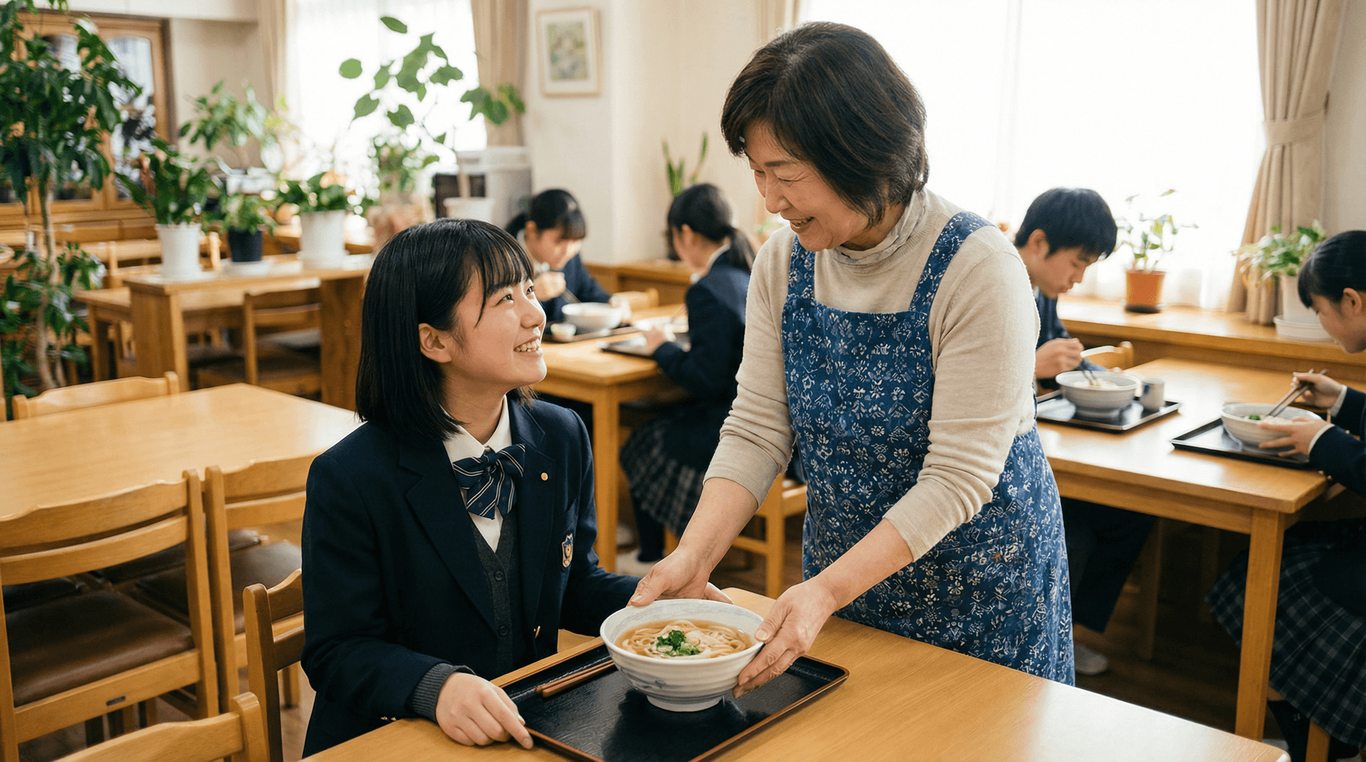 寮母と学生